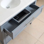 Elegant Design With Chrome Effect Handle And Dtc Soft-close Slider For Drawers Bathroom Cabinet