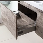 Design With DTC Metal Soft Sliding For 2 Wood Drawers Bathroom  Cabinet