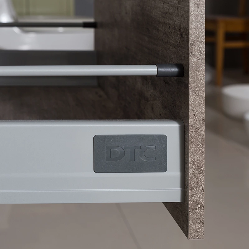 Design With DTC Metal Soft Sliding For 2 Wood Drawers Bathroom  Cabinet