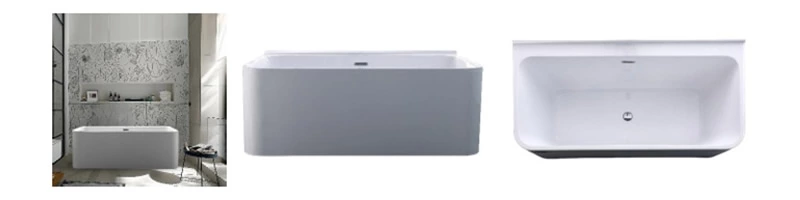 60"X32" 60"X30" Stylish Durable Acrylic Alcove Bathtubs with armrest design with right or left drain