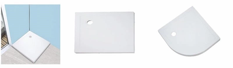 900X900 mm  CE Certified and Space-Efficient / 800X800 mm Luxury Small Bathroom Shower Tray