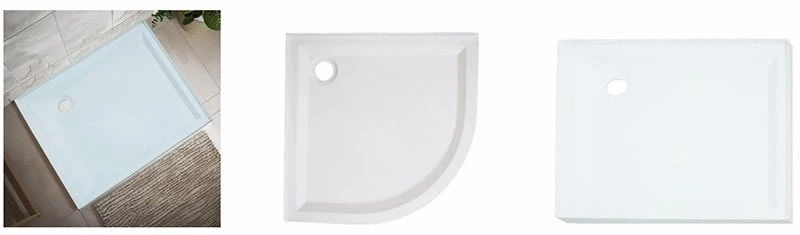 900X900 mm  CE Certified and Space-Efficient / 800X800 mm Luxury Small Bathroom Shower Tray